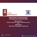 MBA International collaborates with Athena School of Management, Mumbai, India
