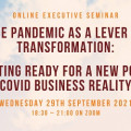 Online Executive Seminar: The Pandemic as a Lever of Transformation