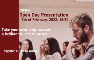 Virtual Open Day Presentation of the MBA International on February 7th, 2022