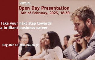Virtual Open Day Presentation of the MBA International on February 6th, 2023