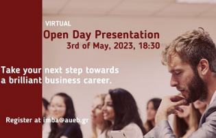 Virtual Open Day Presentation of the MBA International on May 3rd, 2023