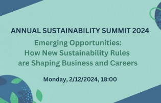 9th Annual Sustainability Summit on “Emerging Opportunities: How New Sustainability Rules Are Shaping Business and Careers”