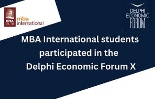 MBA International Students Participate in the Delphi Economic Forum X